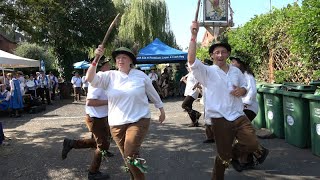 Domesday Morris dance quotWorcestershire Monkeyquot at Bromyard Folk Festival 2023 [upl. by Ecnerrot66]