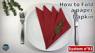 Fold a paper napkin  Easy  Napkin Folding [upl. by Cayser882]