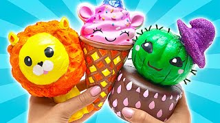 DIY Unicorn Ice Cream Dreams Squishy Transformation Fun 🍦🦄 [upl. by Aleb]