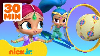 Shimmer and Shine Chase a Glitter Ball amp Play Magical Sports  30 Minute Compilation  Nick Jr [upl. by Anyt806]