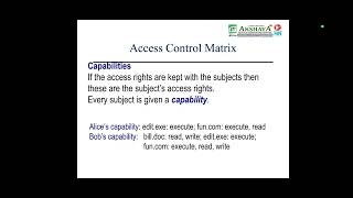 Access Control Matrix [upl. by Elyrad]