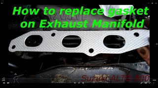 Replace gasket on exhaust manifold [upl. by Noiz]