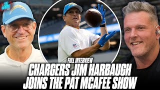 Jim Harbaugh Praises Justin Herbert amp Chargers Toughness After Week 10 Win  Pat McAfee Show [upl. by Ensign]