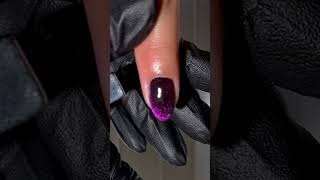 Gelish Vernis Gel Lets Glow Girls  Cats Eye Magnetic Refection [upl. by Erdnaxela]