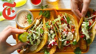 Fried Fish Tacos  NYT Cooking [upl. by Phylis]