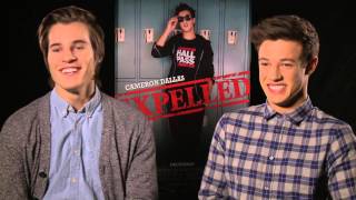 Expelled Interview with Cameron Dallas and Marcus Johns [upl. by Eelydnarb]