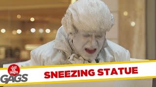 Sneezing Statue Prank [upl. by Ariane596]