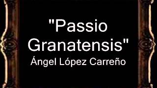 Passio Granatensis  Ángel López Carreño BM [upl. by Sibilla]