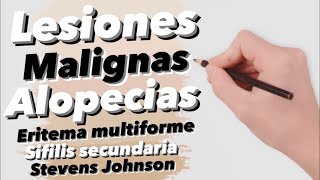 Aprende DERMATOLOGÍA Con CASOS CLÍNICOS 1 Lesiones malignas alopecias eritema multiforme… [upl. by Jorin]