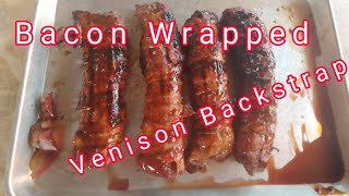 Smoked BaconWrapped Venison Backstrap [upl. by Ytirahs]