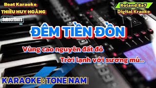 Karaoke Đêm Tiền Đồn Tone Nam 78 [upl. by Aelat]