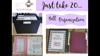 ORGANIZE Monthly Bill Paying Organization  How to create an easy system that works [upl. by Hubbard]