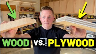 WOOD VS PLYWOODWhats The Difference Which Is Better PlywoodDimensional LumberComparison [upl. by Dihaz]