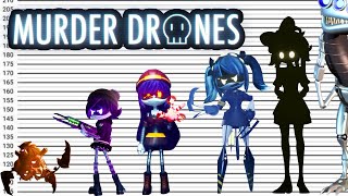 Murder Drones  Size Comparison [upl. by Leuqer]