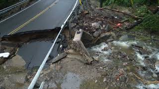 Drone footage of flood damage at Stevenson Dam in CT [upl. by Ylrevaw75]