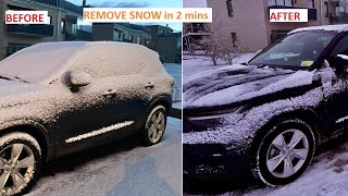 How to remove snow from your car in 2 mins [upl. by Oivat526]