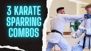 3 x Karate sparring combinations to try in your next session [upl. by Ott623]