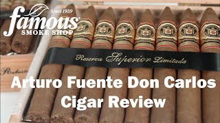 Arturo Fuente Don Carlos Cigars Review  Famous Smoke Shop [upl. by Sitrik]