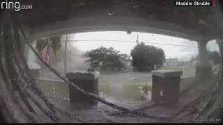 Ring doorbell video shows Evansville home explosion [upl. by Rida358]