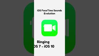 iOS FaceTime Sounds Evolution smartphone iphone ios sounds evolution [upl. by Gytle]