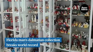 Florida man’s dalmatian collection breaks world record [upl. by Oirotciv140]