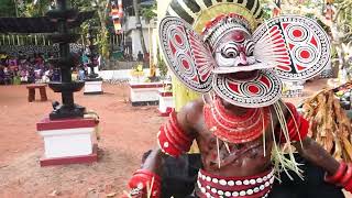 Theyyam  Calicut karikutty Thira puthyannnesseri vettaikorumagan temple kozhikode [upl. by Sualk]