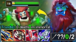 LIFESTEAL TRUNDLE IS LITERALLY UNKILLABLE 0 DEATHS [upl. by Avie]