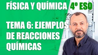 Ejemplos de reacciones químicas  Tema 6  Física y Química 4 ESO [upl. by Fortna]