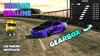 Gearbox de drift  Nissan skaline 1695hp y 925hp  Car parking multiplayer [upl. by Nnylear103]