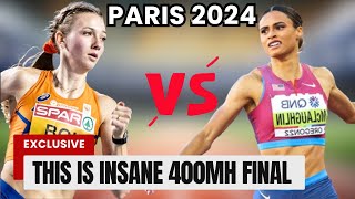 Epic Showdown Femke Bol Battles Sydney McLaughlinLevrone In Women’s 400mh Final  Paris 2024 [upl. by Cohl814]