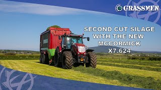 Second cut silage with the New McCormick X7624 [upl. by Herson421]