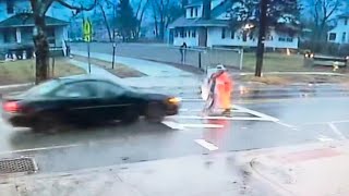 Kid Saved From Nearly Being Hit By a Car [upl. by Benedetto]