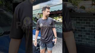 Angad Bedi spotted at bojee cafe bollywood video shorts angadbedi [upl. by Munniks]