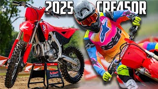 2025 Honda CRF450 First Ride  Cycle News [upl. by Ssenav]