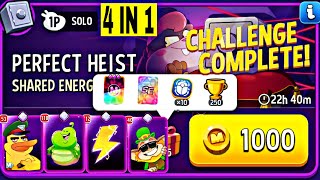 X4 solo  coins shared energy rainbow solo challenge  perfect heist solo  match masters [upl. by Dyal21]