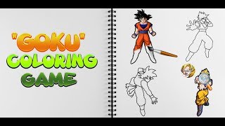 Goku Saiyan Superhero Coloring Games for Kids [upl. by Esilrac626]