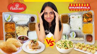 HALDIRAM VS BIKANERVALA Entire Menu Challenge 😱  Who Is Better  🤔 [upl. by Orecic443]