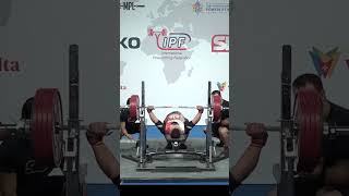 World SubJunior Record Bench Press equipped with 2505 kg by Jakub Golianek POL in 105kg class [upl. by Kahle]