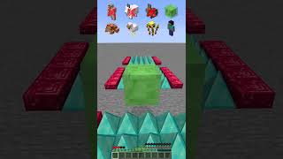 Spike Levels vs Jumping Mobs meme shorts minecraft [upl. by Jerroll]