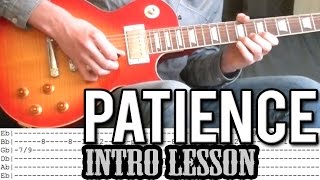 Guns NRoses  Patience Intro Guitar Lesson With Tabs [upl. by Cutty]