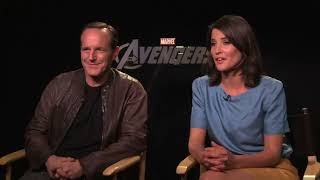 Cobie Smulders and Clark Gregg  Marvels The Avengers Movie Interviews [upl. by Ide]