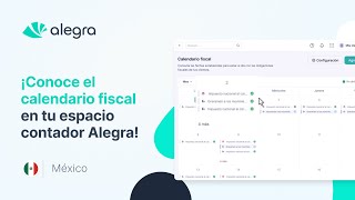 ¡Conoce el calendario fiscal en tu espacio contador Alegra [upl. by Felten]