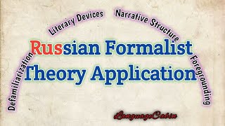 Russian formalist theory application [upl. by Netsirhk]