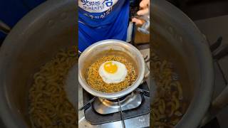 Korean Egg Noodles  Ramyeon 4000KRW  Korean Street Food shortsvideo [upl. by Anifad]