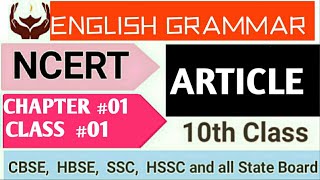 ENGLISH GRAMMARClass 10ARTICLELecture 1PD CAMPUS [upl. by Hsirrap197]