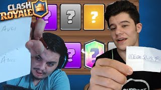 SEÇTİĞİN KAĞITTAKİ KARTLARLA DESTE CHALLANGE  Clash Royale [upl. by Nref287]