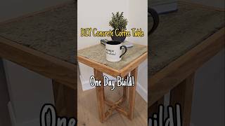 Easy DIY ConcreteWood Coffee Table Under 60 [upl. by Island]