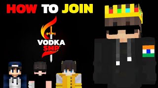 How to join VODKA SMP ❤️ S2  Official Video [upl. by Norrie]