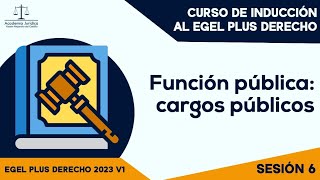 Sesión 6 Curso de inducción para el Egel Plus Derecho 2023 V1 ⚖️ [upl. by Idner898]