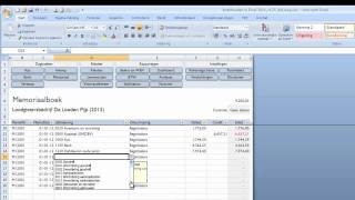 Boekhouden in Excel  Beginbalans [upl. by Amii454]